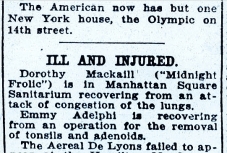 Ill and Injured Variety Feb 4 1921